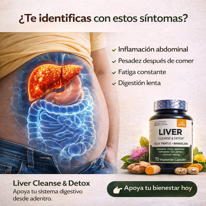 ¿Hinchado… pesado… y sin energía? Tu hígado necesita apoyo natural.
