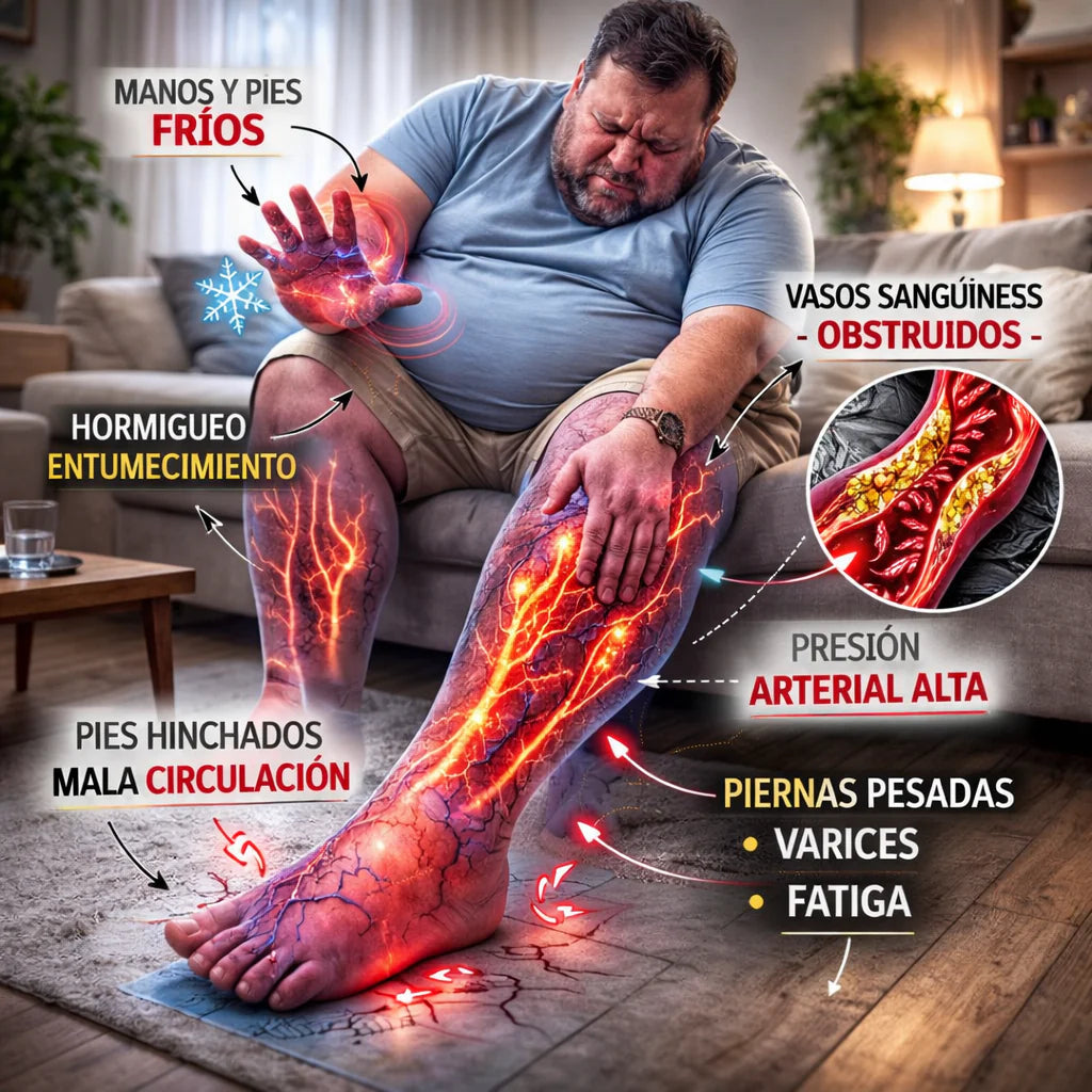 ¿Piernas hinchadas, hormigeo y pies fríos?
