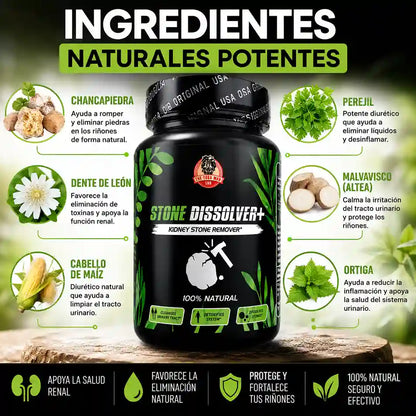 Disuelve y expulsa los cálculos renales