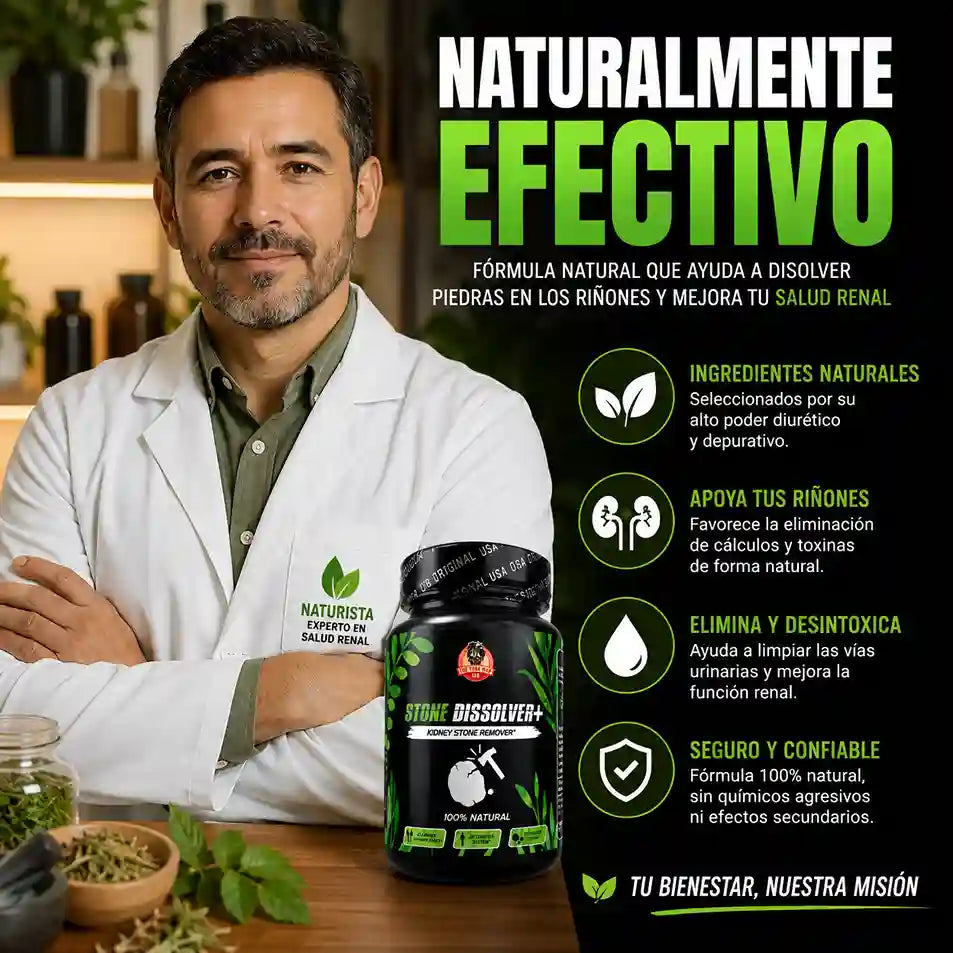 Disuelve y expulsa los cálculos renales