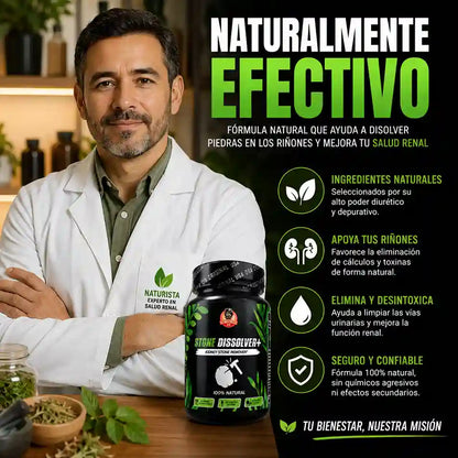 Disuelve y expulsa los cálculos renales