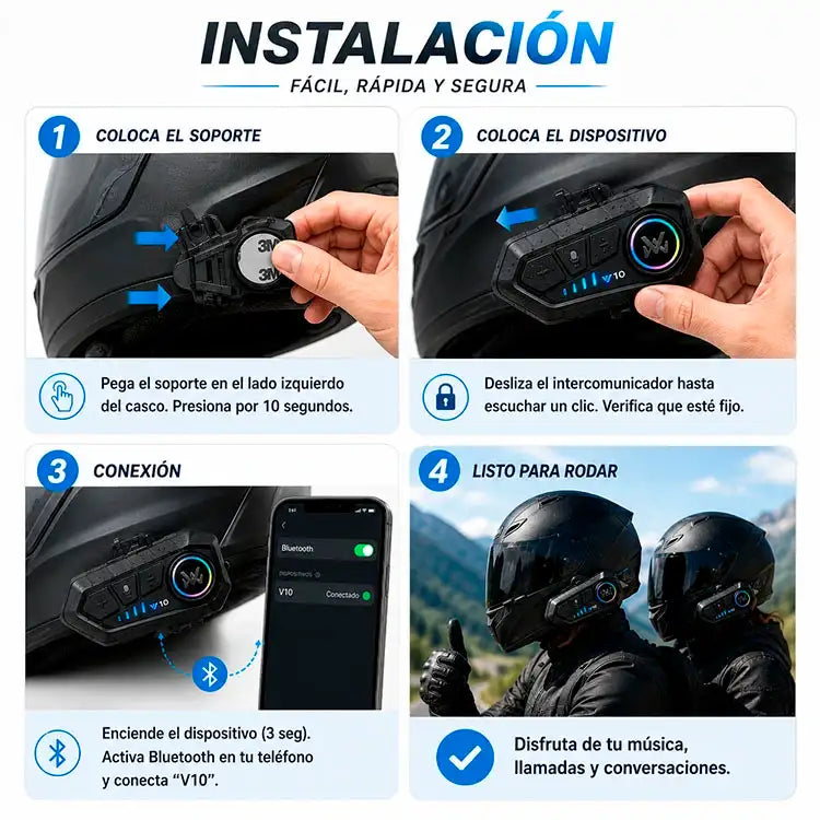 ¿Aún usas el teléfono dentro del casco?