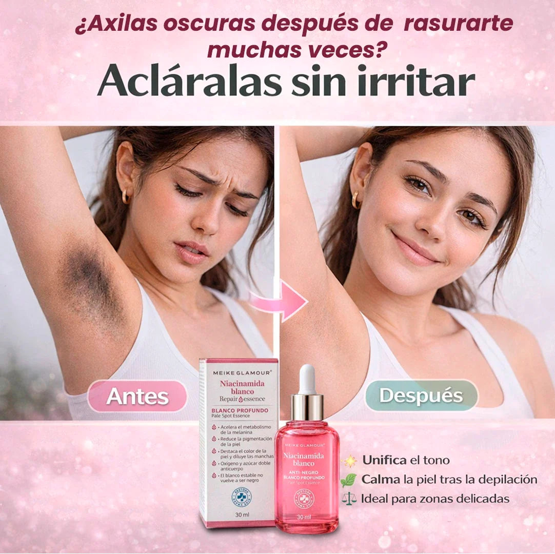 ¿Axilas oscuras después de rasurarte muchas veces?