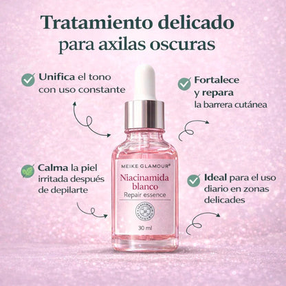 ¿Axilas oscuras después de rasurarte muchas veces?