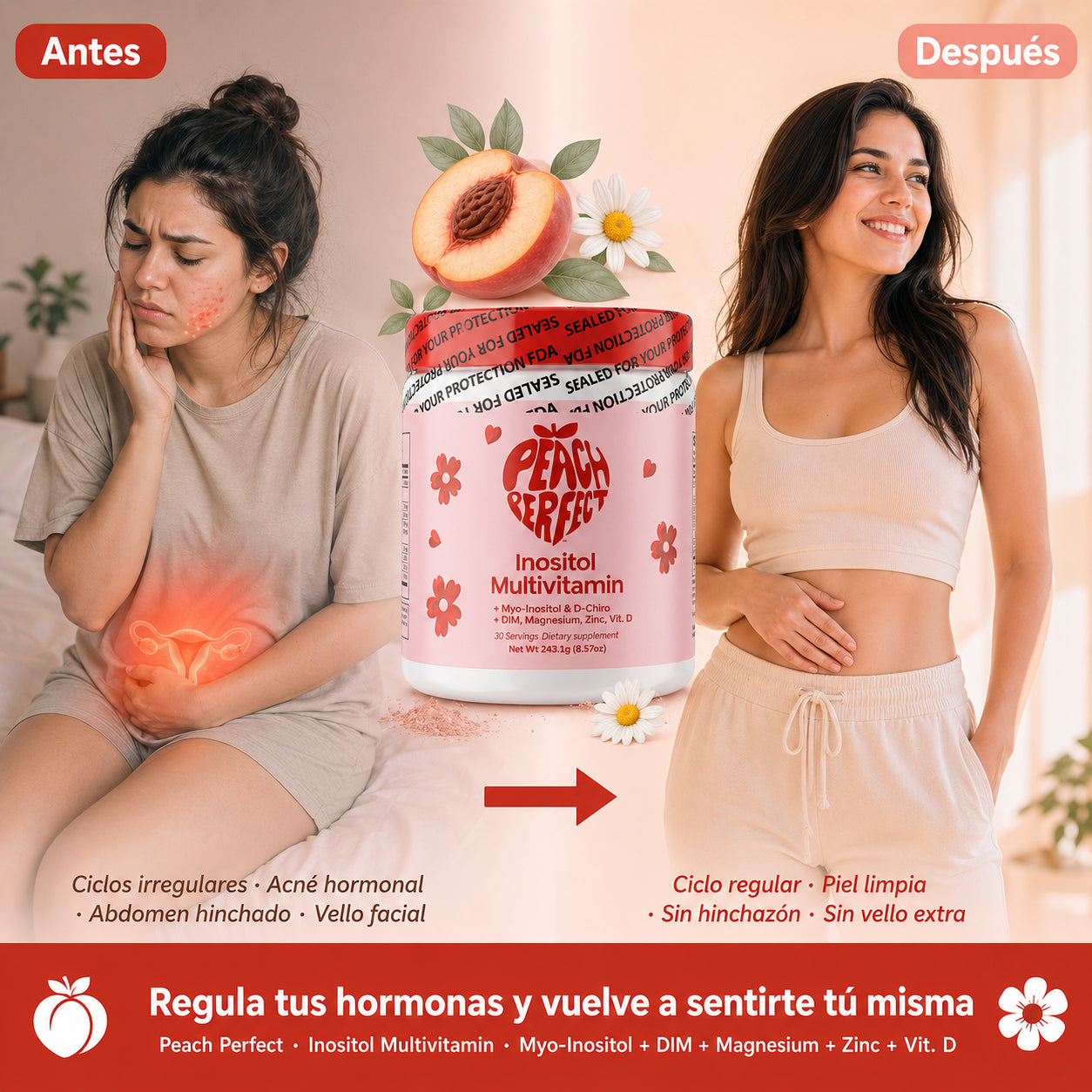 ¿Ciclos irregulares,ácne descontrolado?