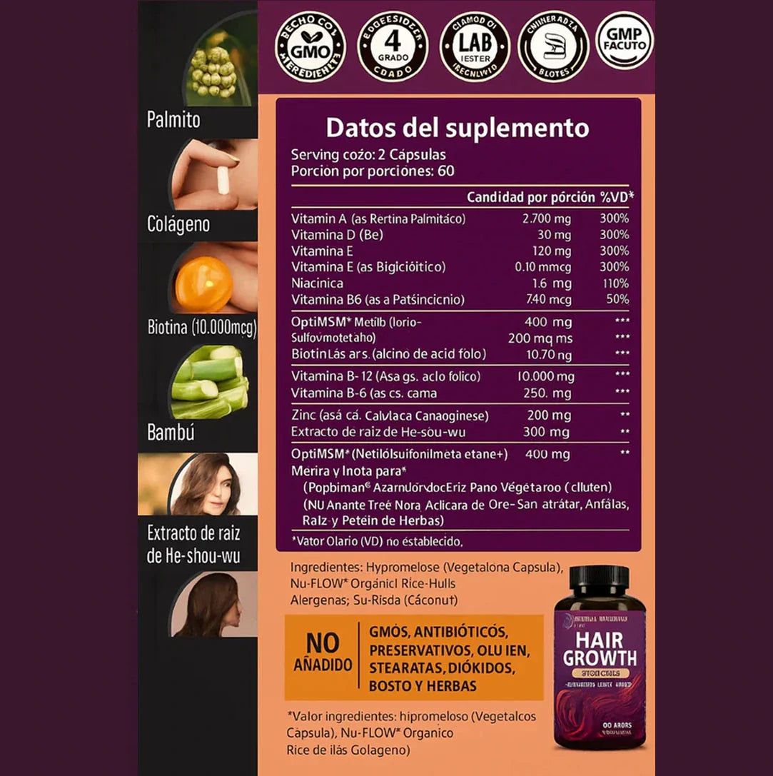 Estrés diario + mala Alimentación = 😖💥 cabello frágil.